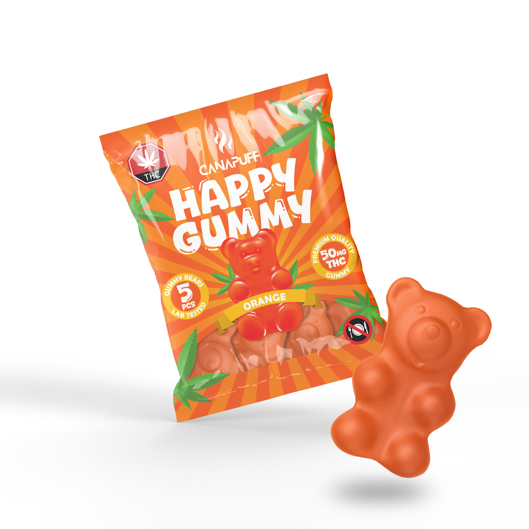 THC gomas laranja