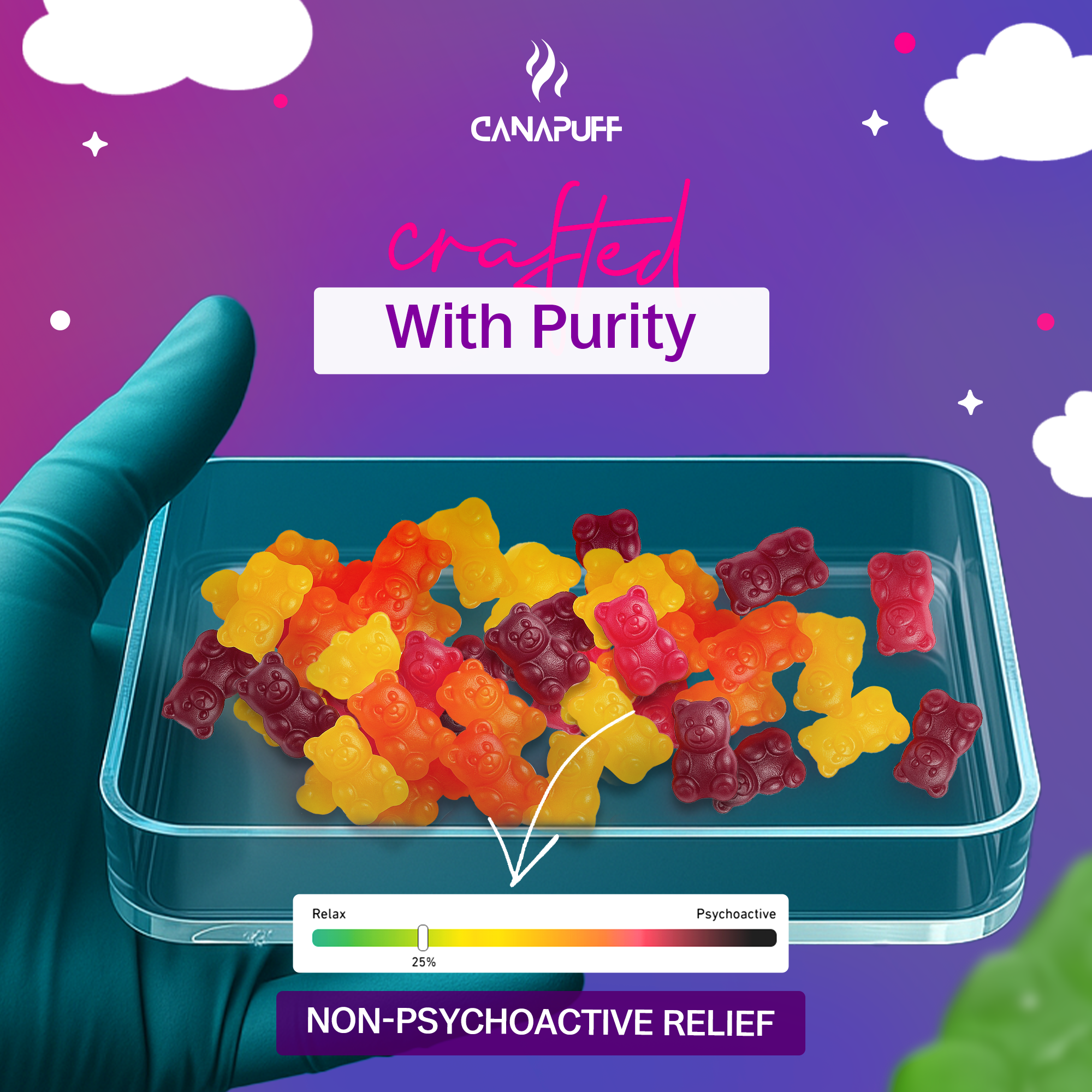 Melatonin+CBN Gummies - Framboesa