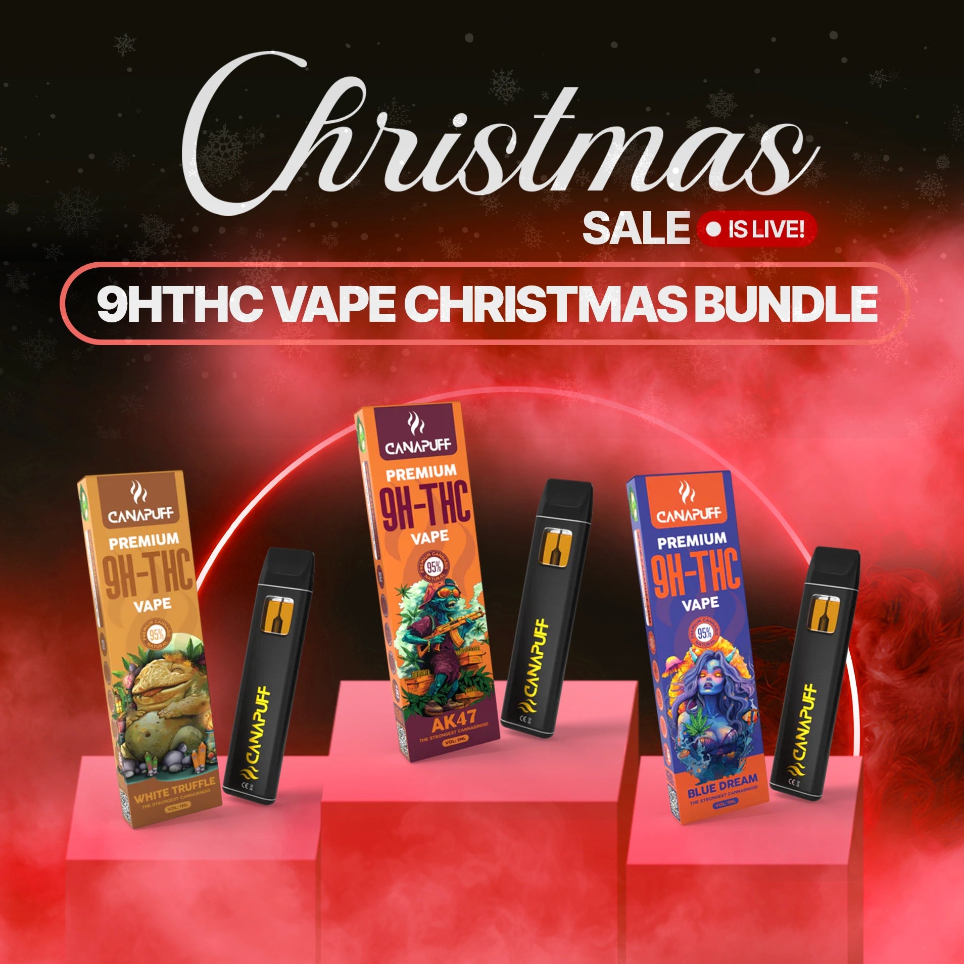 9H-THC Vape Christmas Bundle (3x1ml)