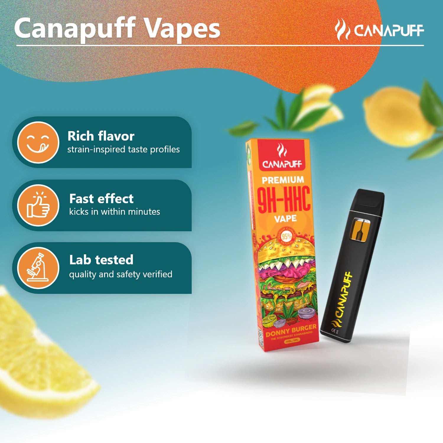 Donny Burger 95% 10-OH-HHC - Canapuff - Vape - 1ml