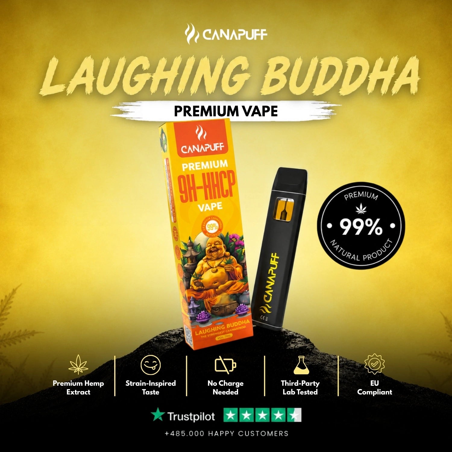 9H-HHCP Vape Laughing Buddha 99% 1ml