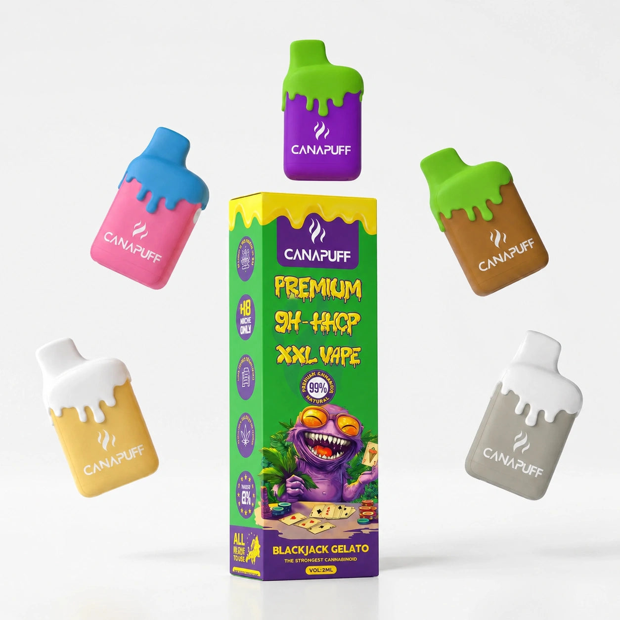 Vape XXL 9H-HHCP Blackjack Gelato 99% 2ml