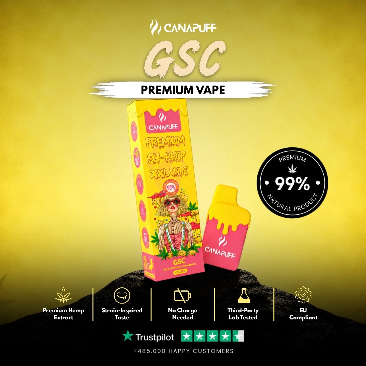 Vape XXL 9H-HHCP GSC 99% 2ml