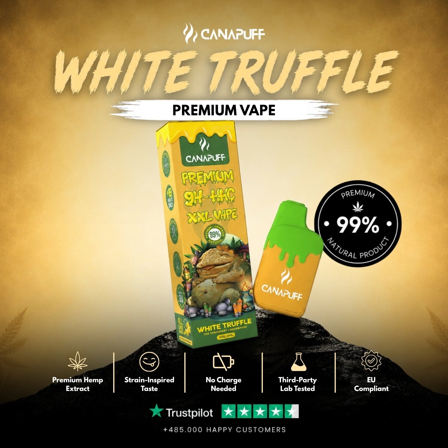 9H-HHC XXL Vape White Truffle 99% 2ml
