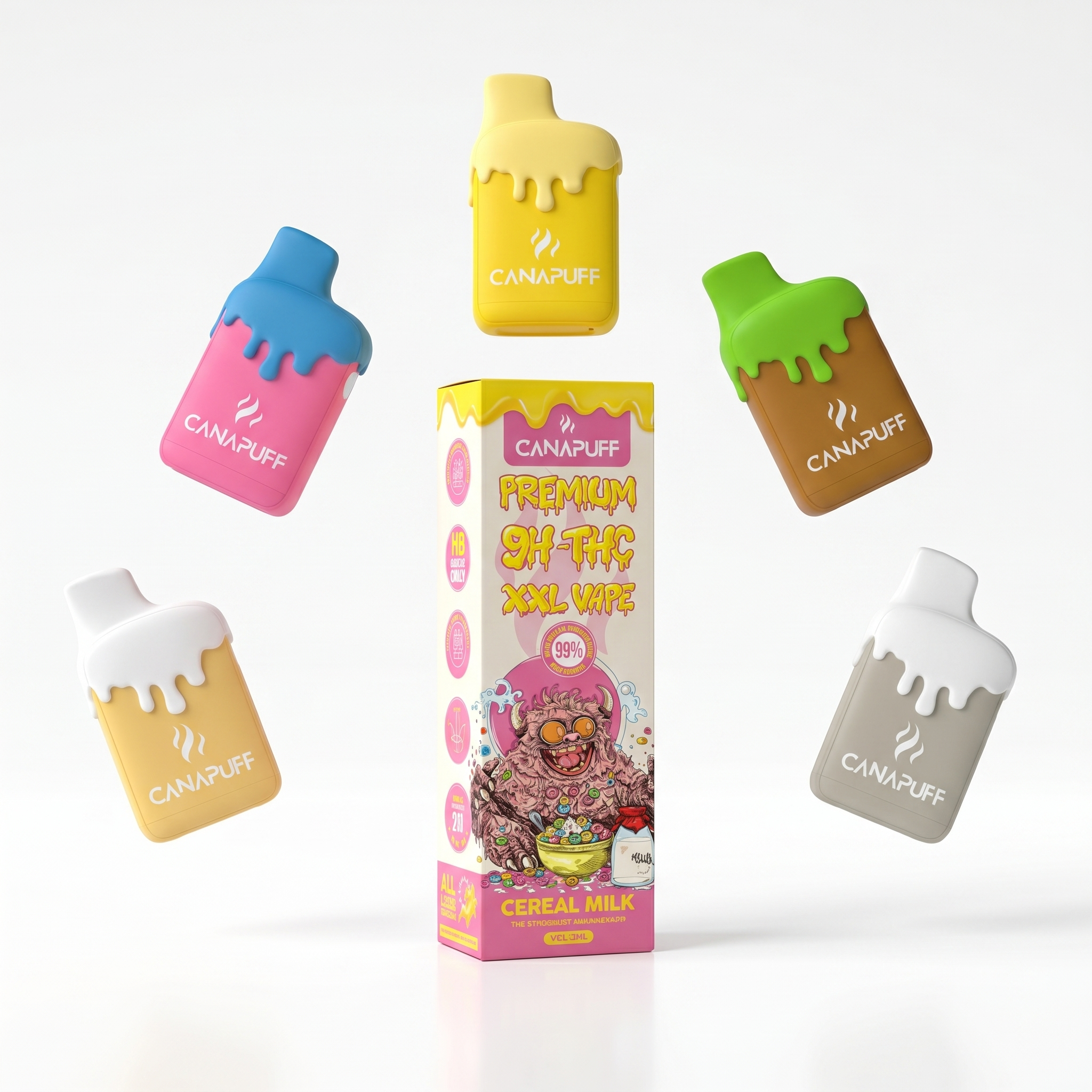 9H-THC XXL Vape Cereal Milk 99% 2ml