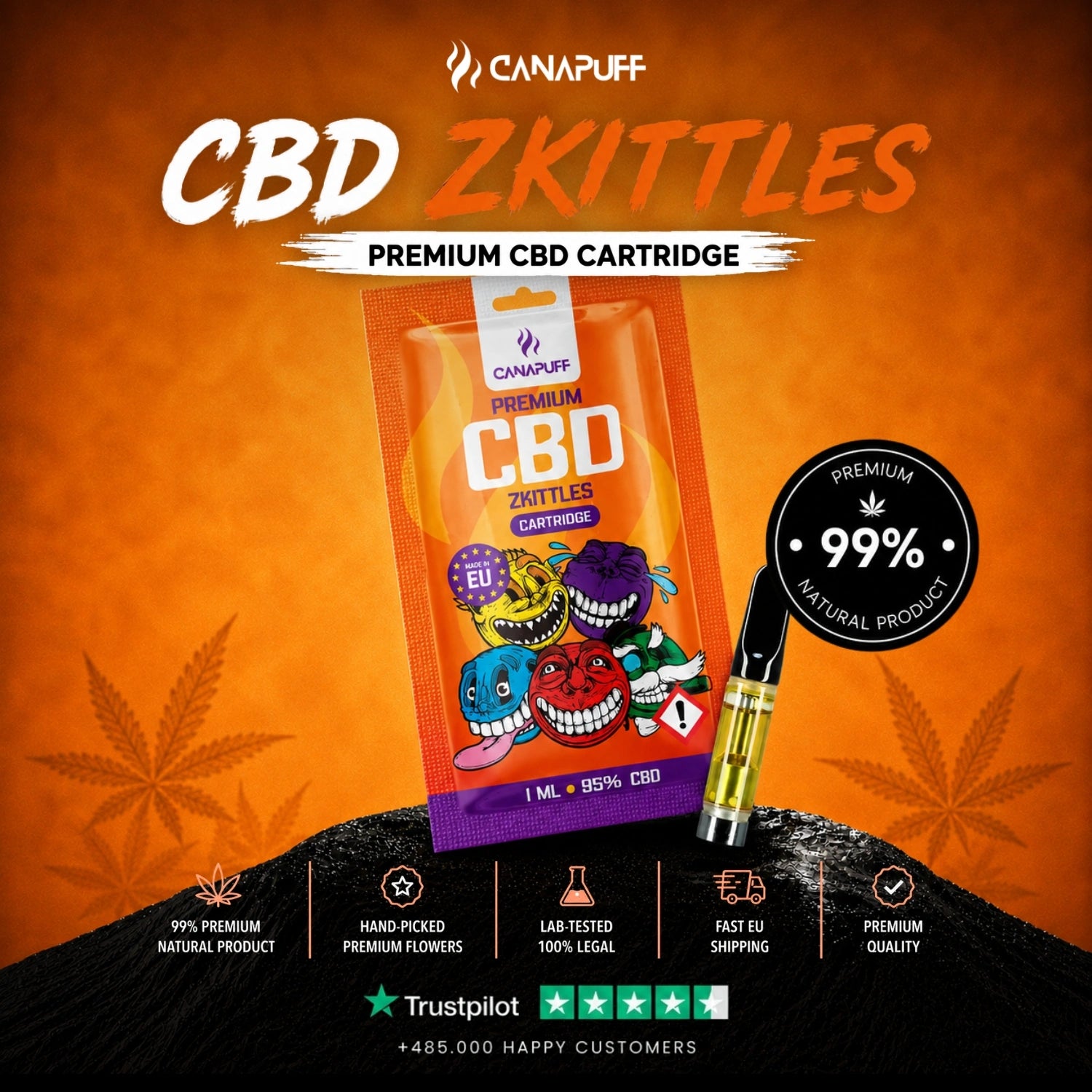 CBD Cartucho Zkittles 95%