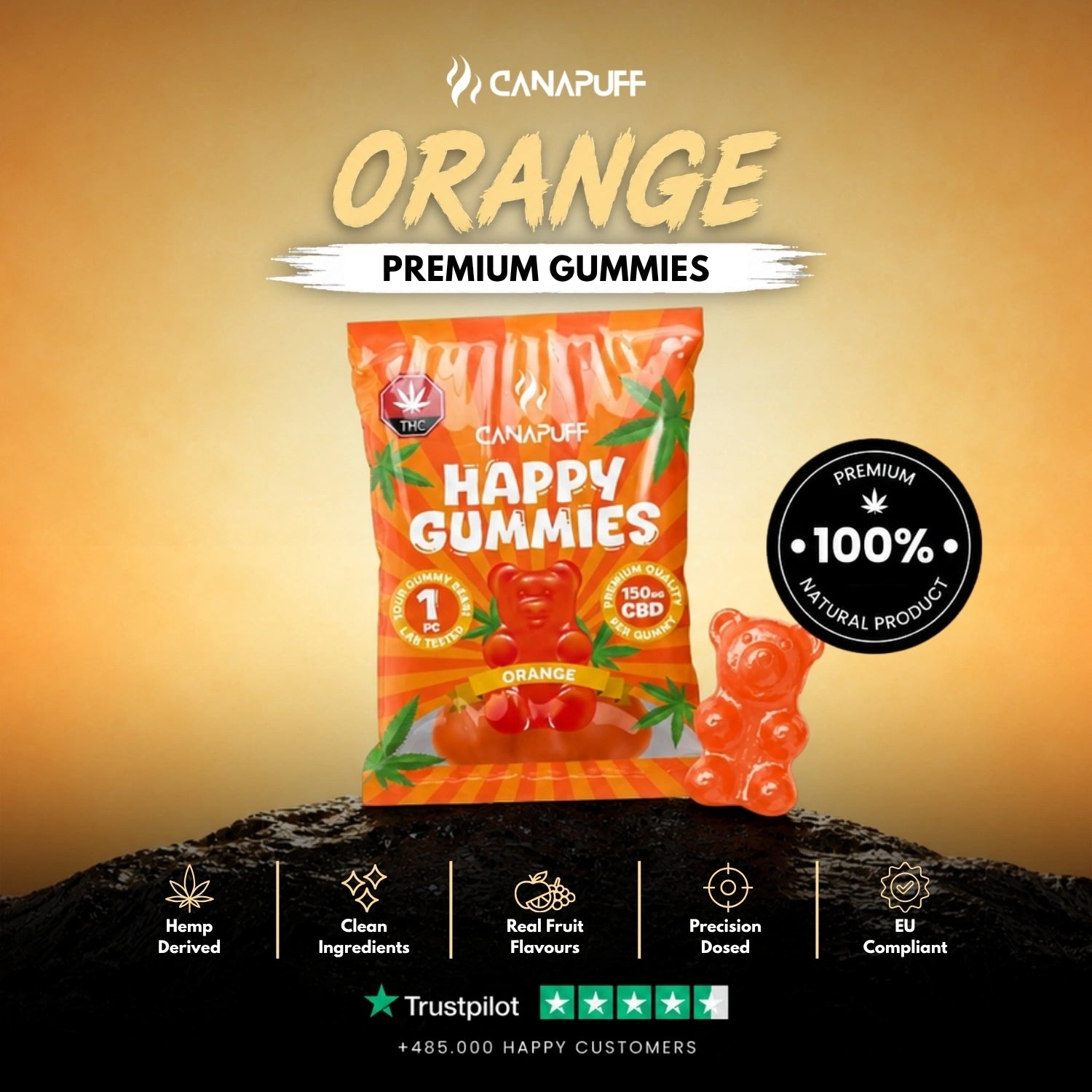 CBD Gomas Laranja