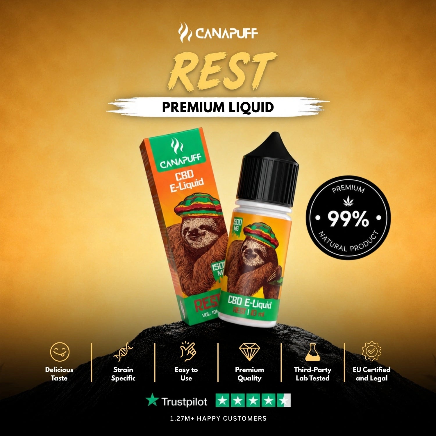 CBD liquid Rest 1.500 mg