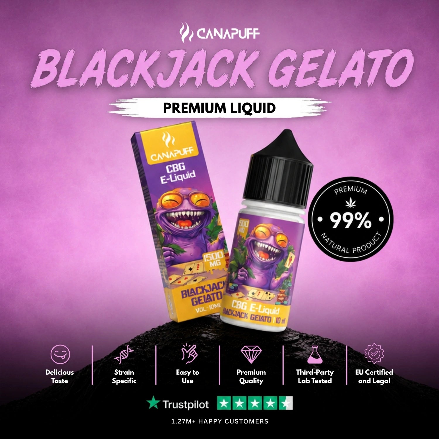 CBG Liquid Blackjack Gelato 1.500mg