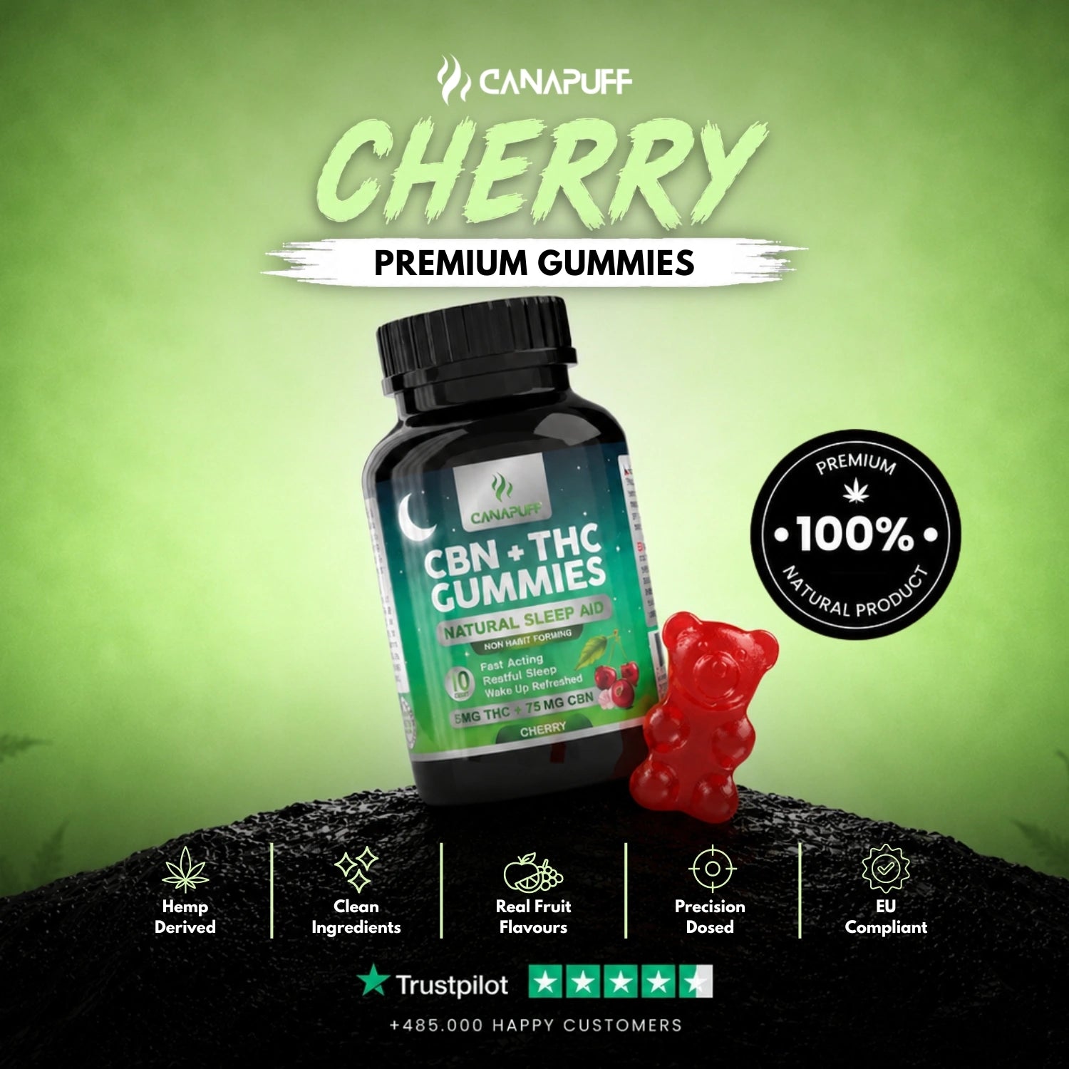 CBN+THC Gomas Cereja