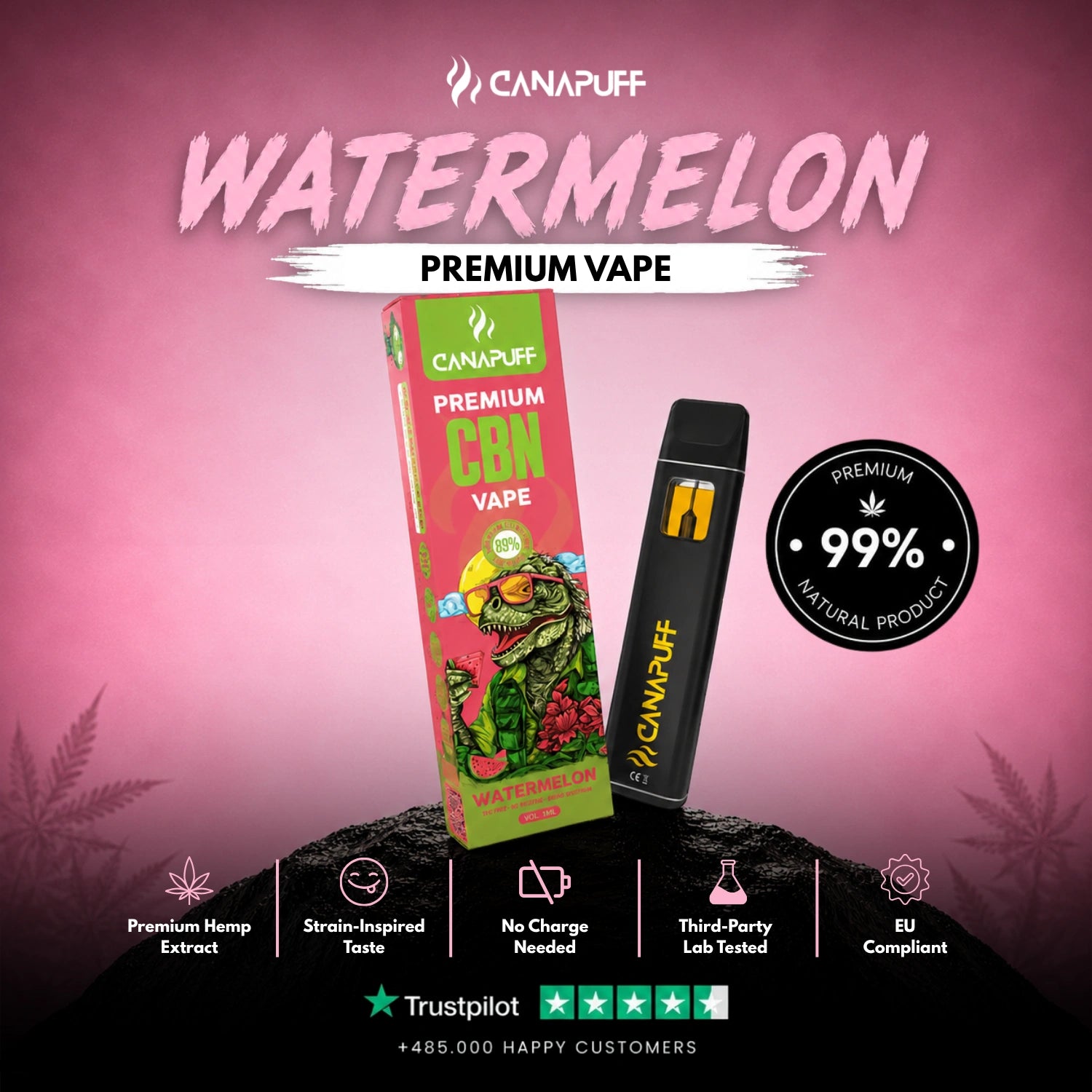 CBN Vape Melancia 89% 1 ml