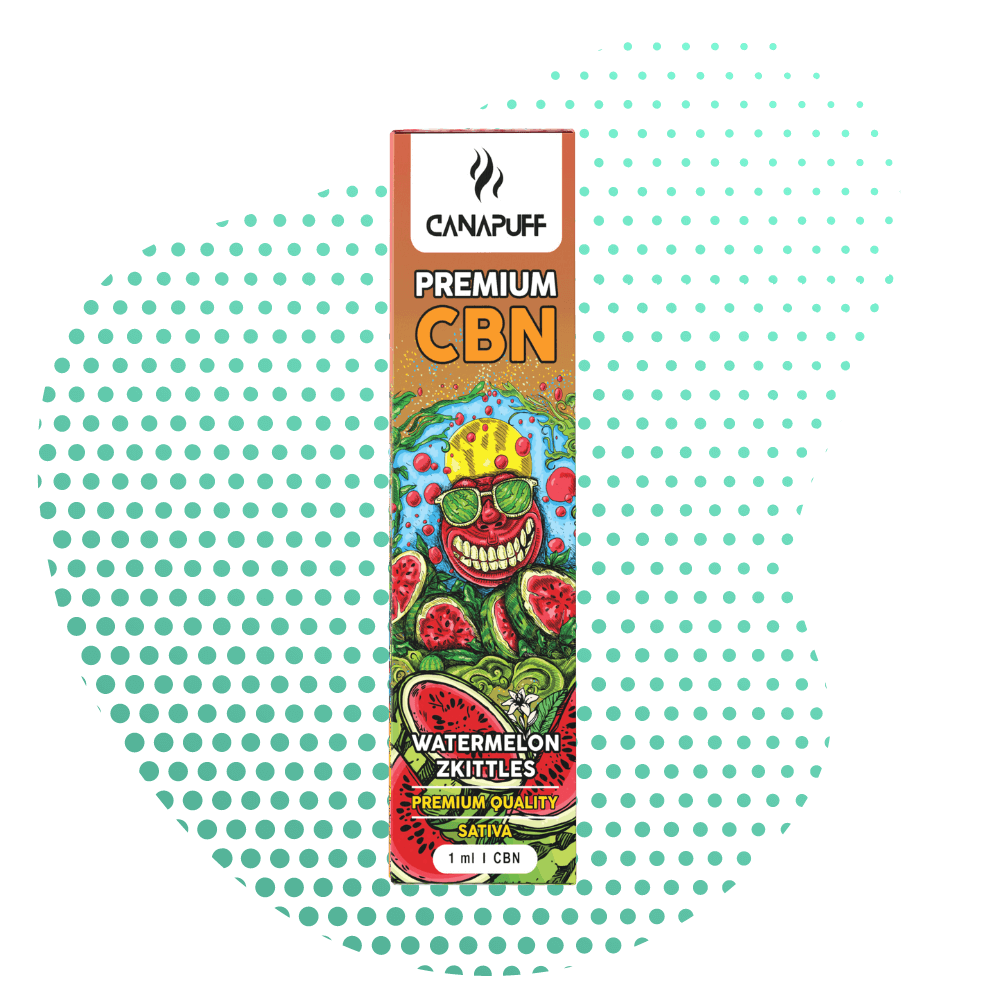 WATERMELON ZKITTLES 89% CBN CanaPuff One Use 1ml