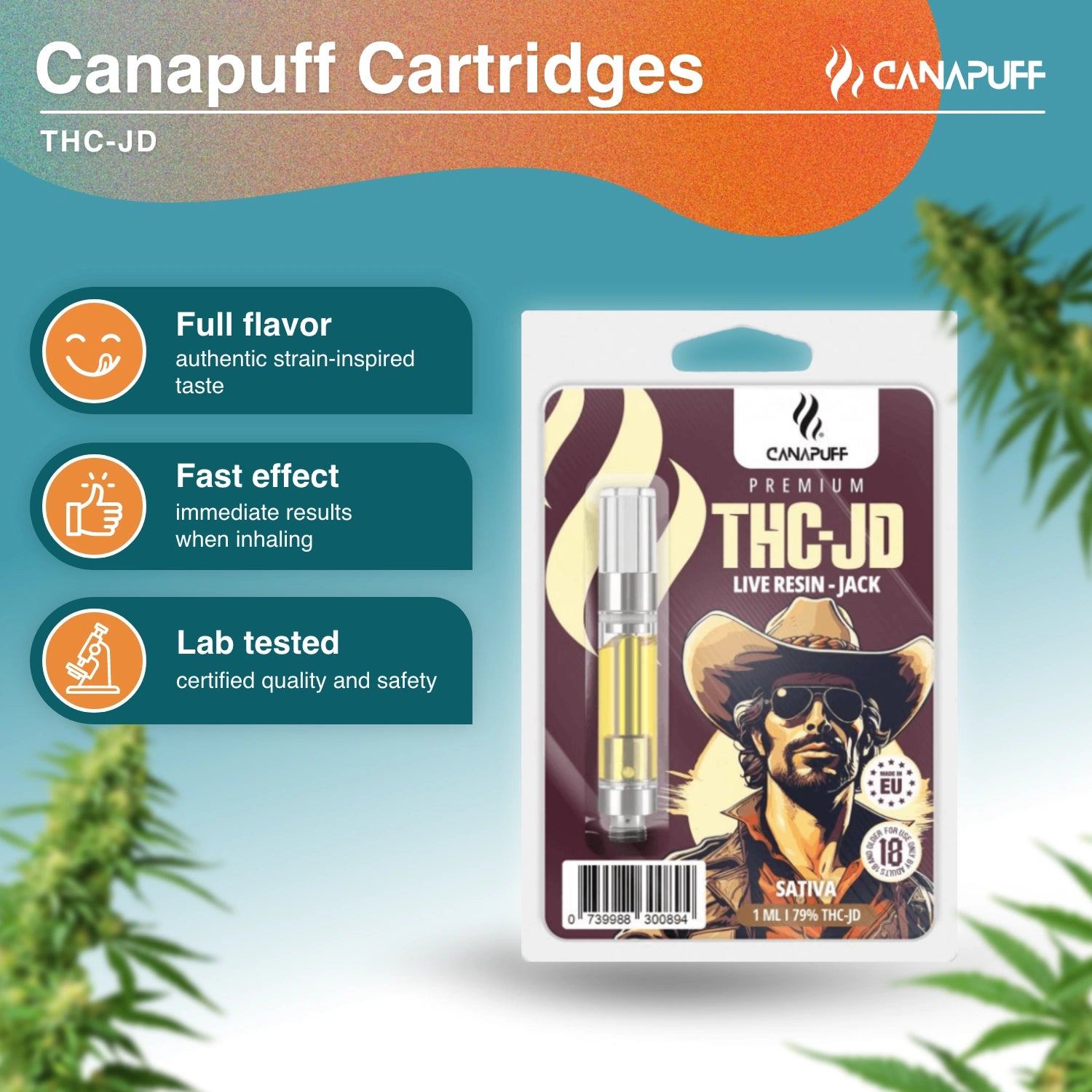 Jack - THC-JD 79% - cartridge - Canapuff