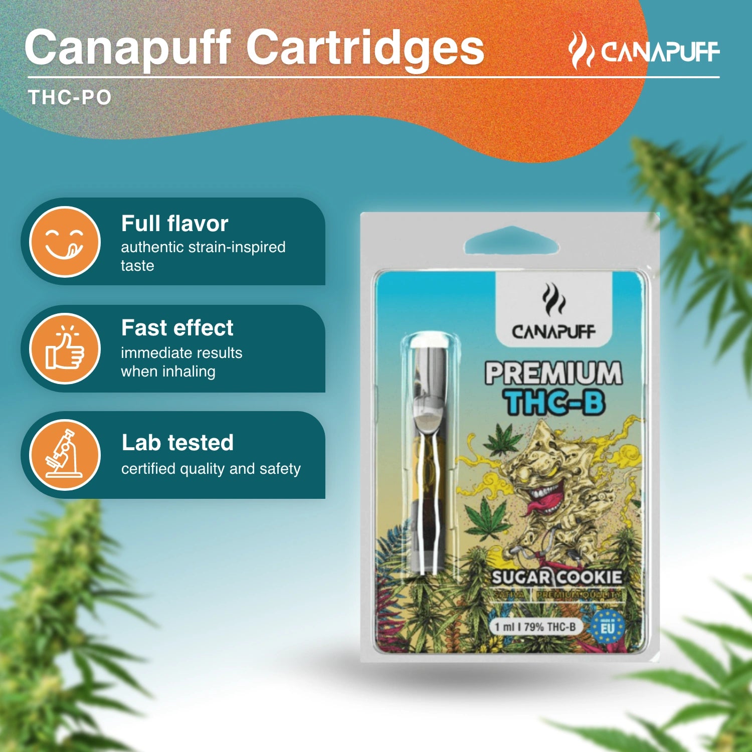 Sugar Cookie - THC-B 79% - cartridge - CanaPuff