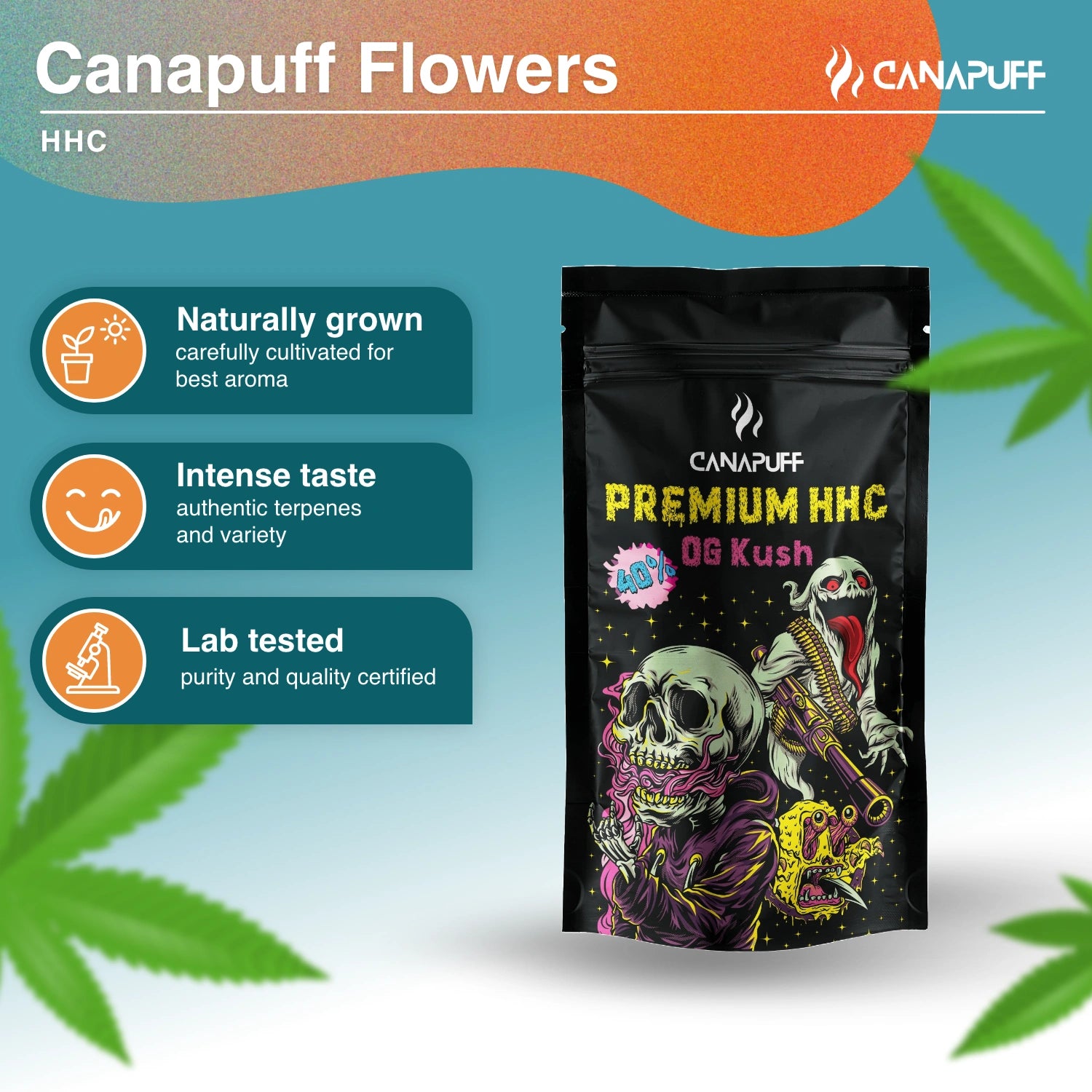 OG Kush 40% - Flores Premium HHC - CanaPuff