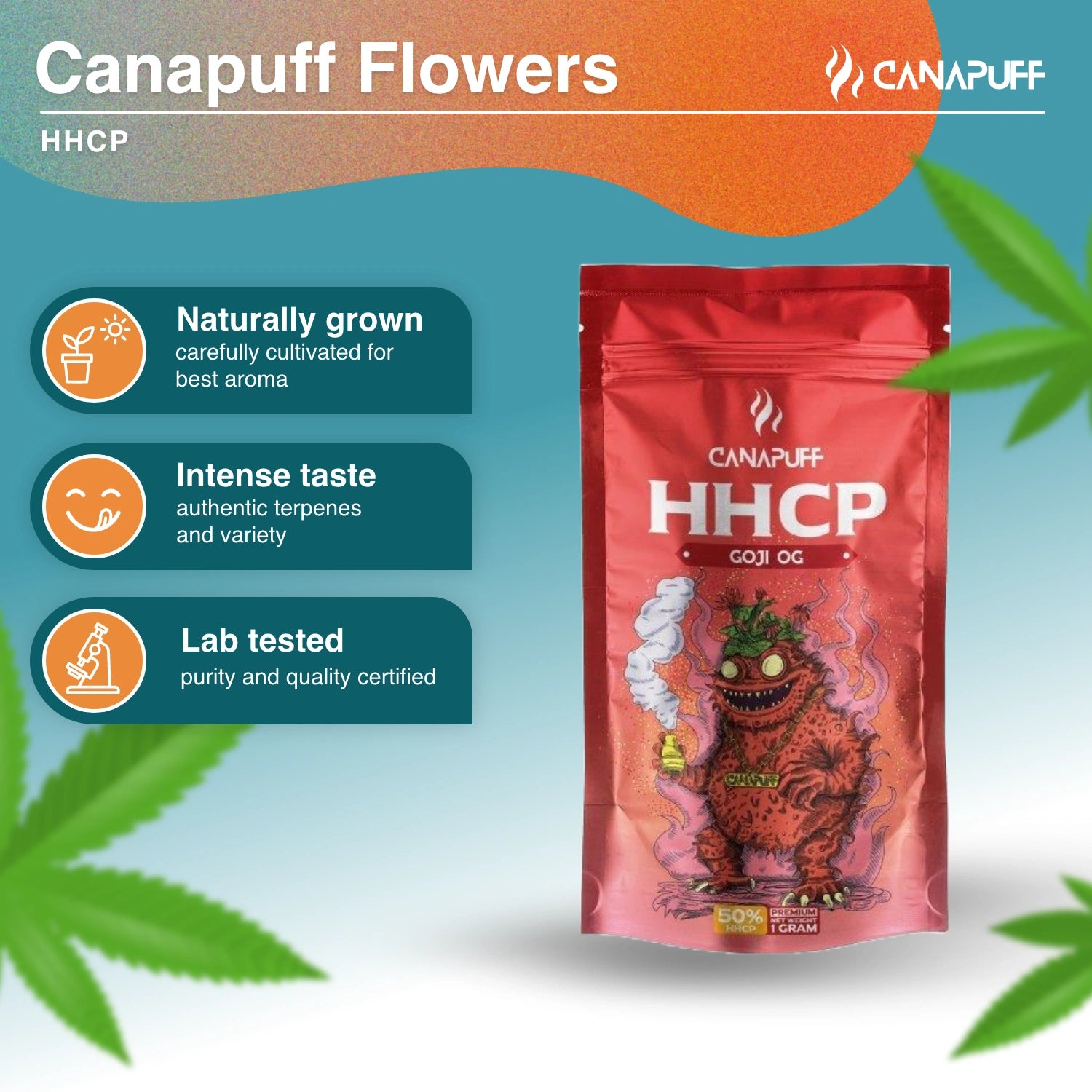 GOJI OG 50% - HHC-P Flowers - CanaPuff