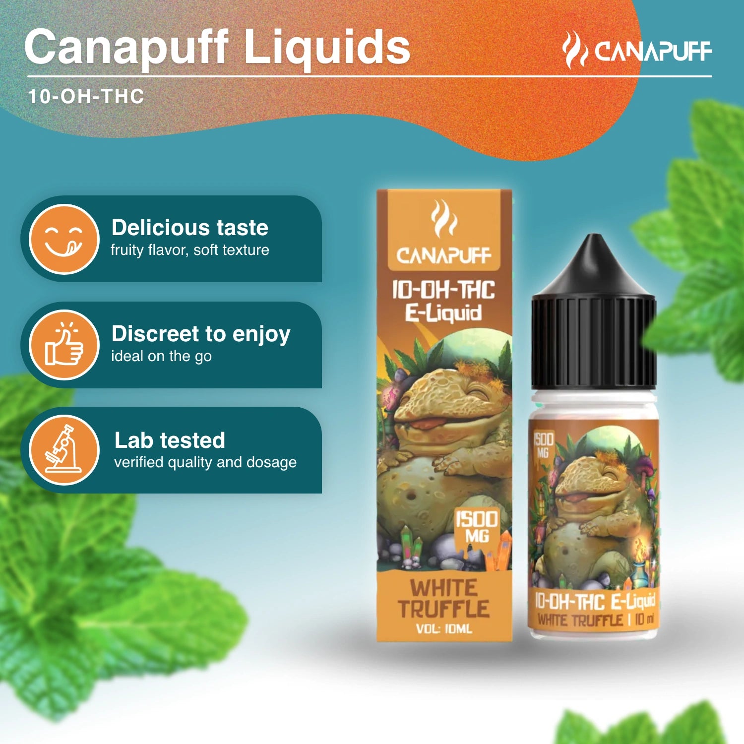 10-OH-THC Liquid 1.500mg - White Truffle - Canapuff