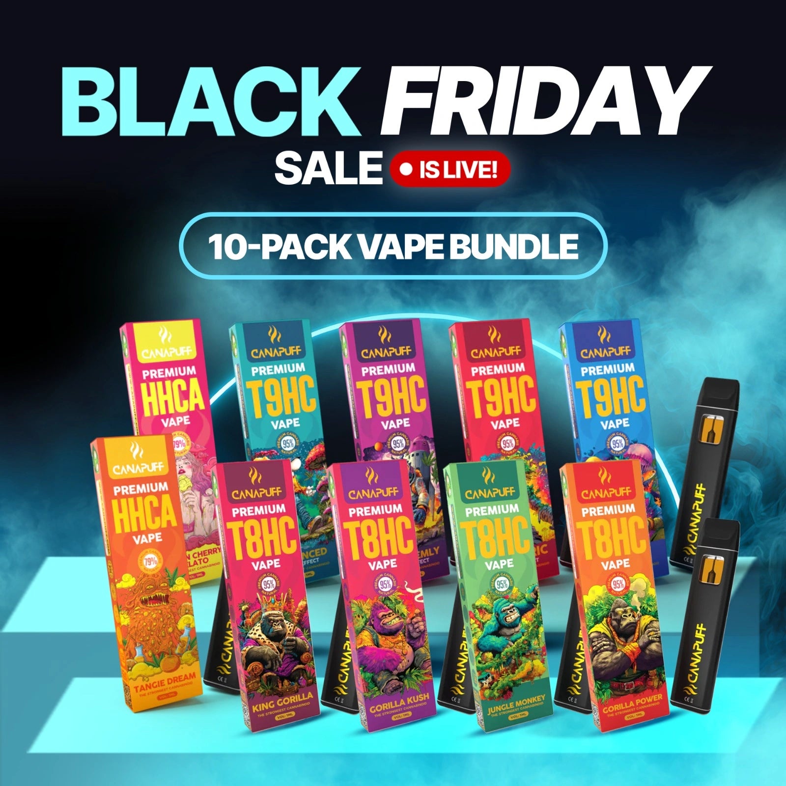 10-Pack Vape Bundle (10x1ml)