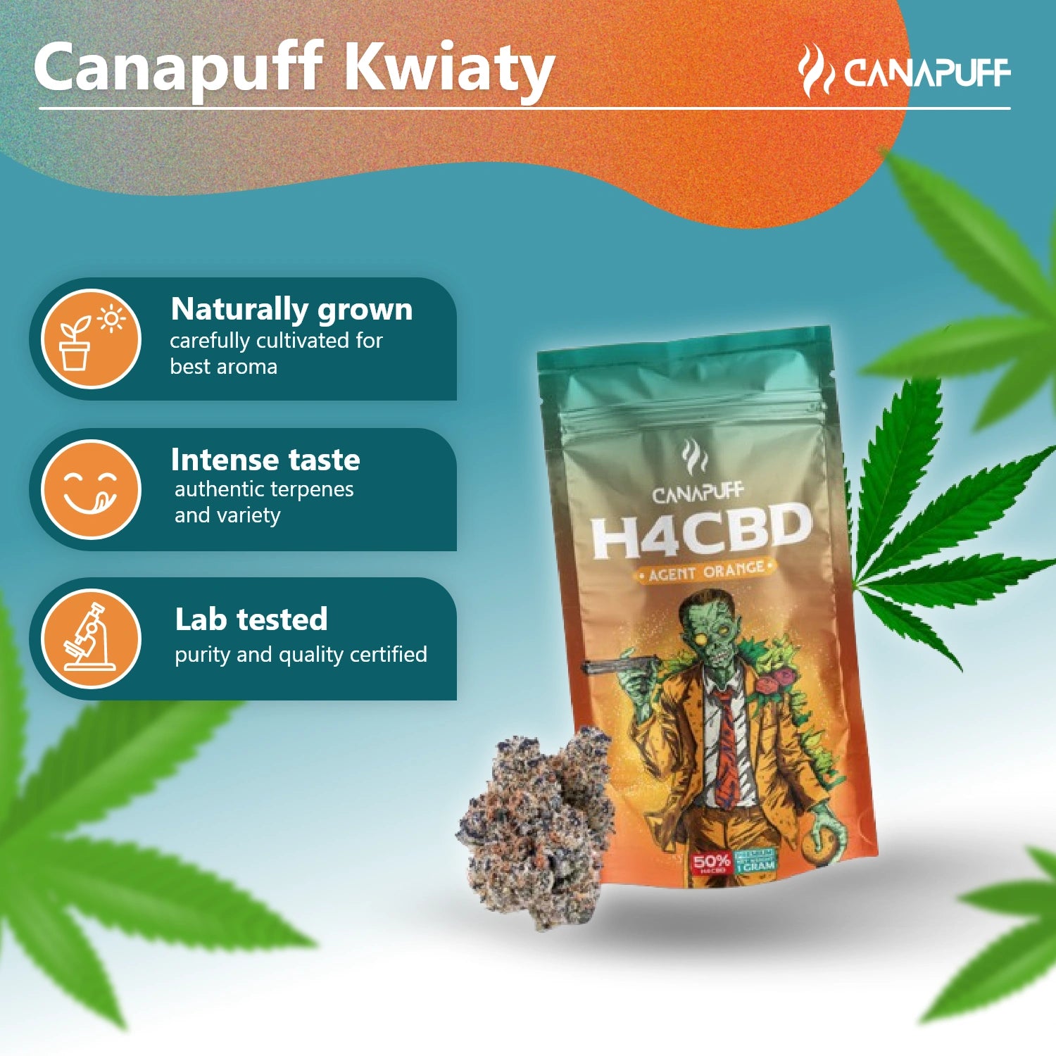 Canapuff - Agent Orange - Flores H4CBD