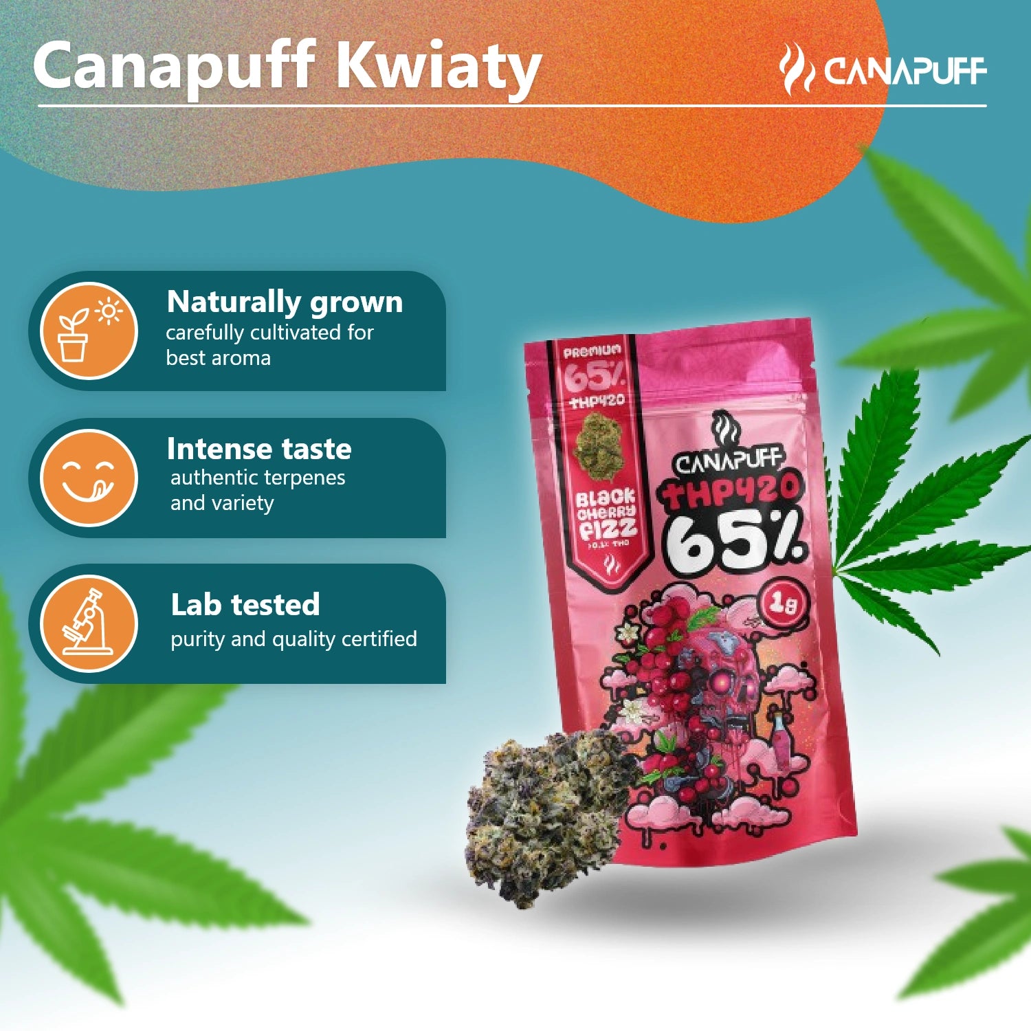 Black Cherry Fizz 65% - Flores THP420