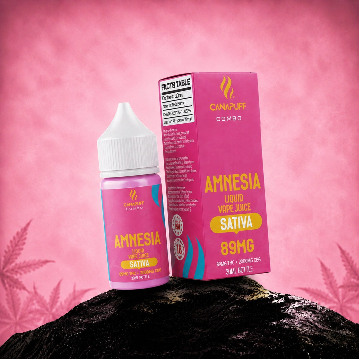 Delta 9 Liquid 89mg 2000mg CBG Amnesia 30ml