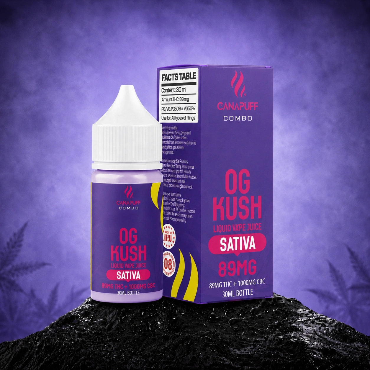 Delta 9 Liquid 89mg 1000mg CBC OG Kush 30ml