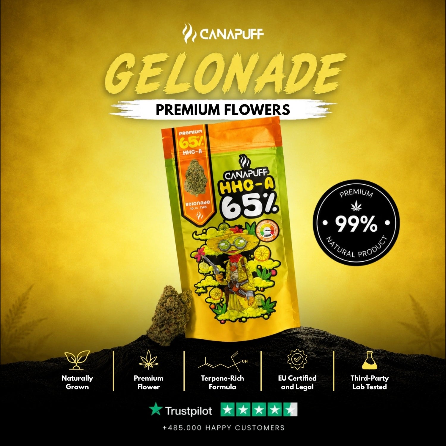 HHC-A Flores Gelonade 65%