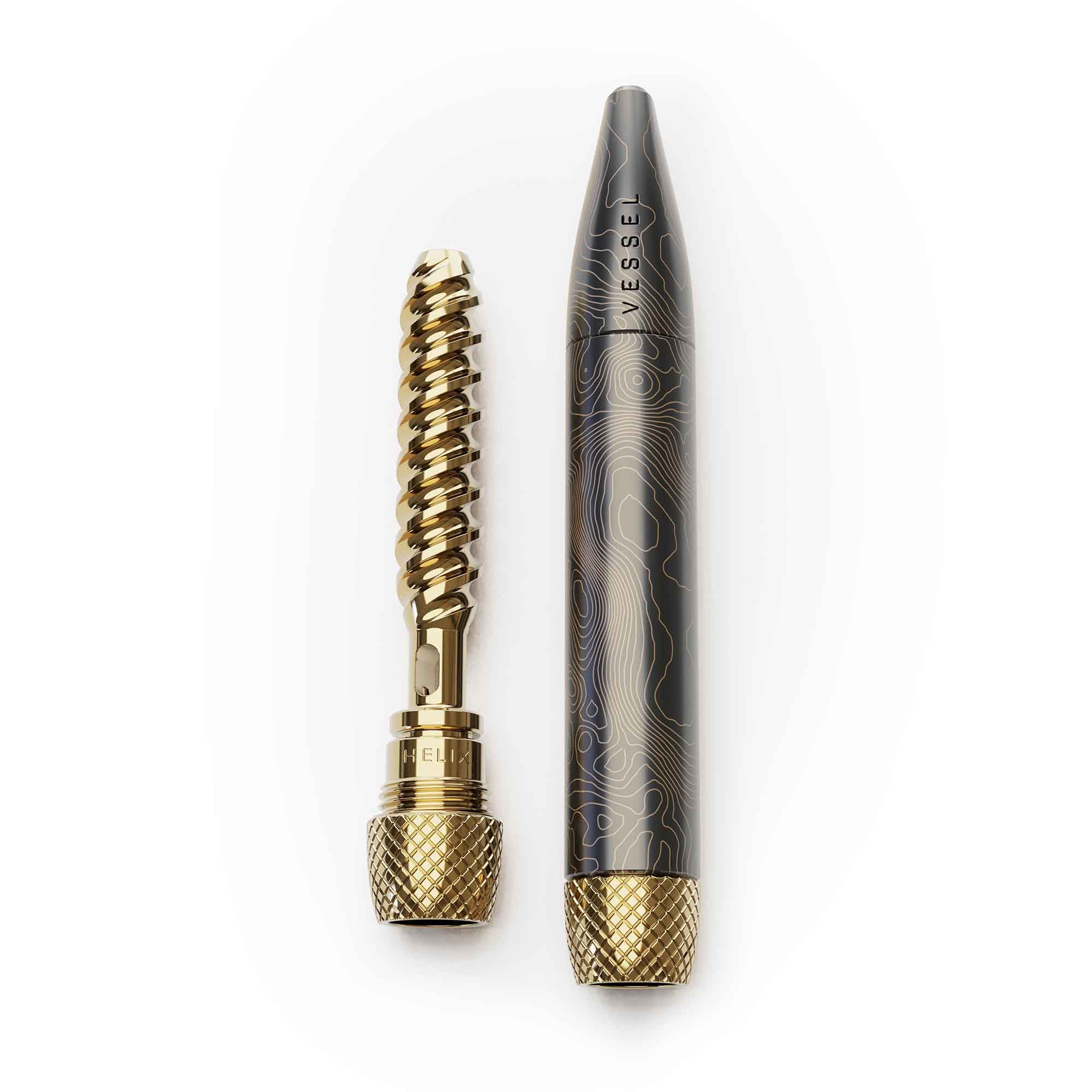 Vessel pen and spiral mouthpiece