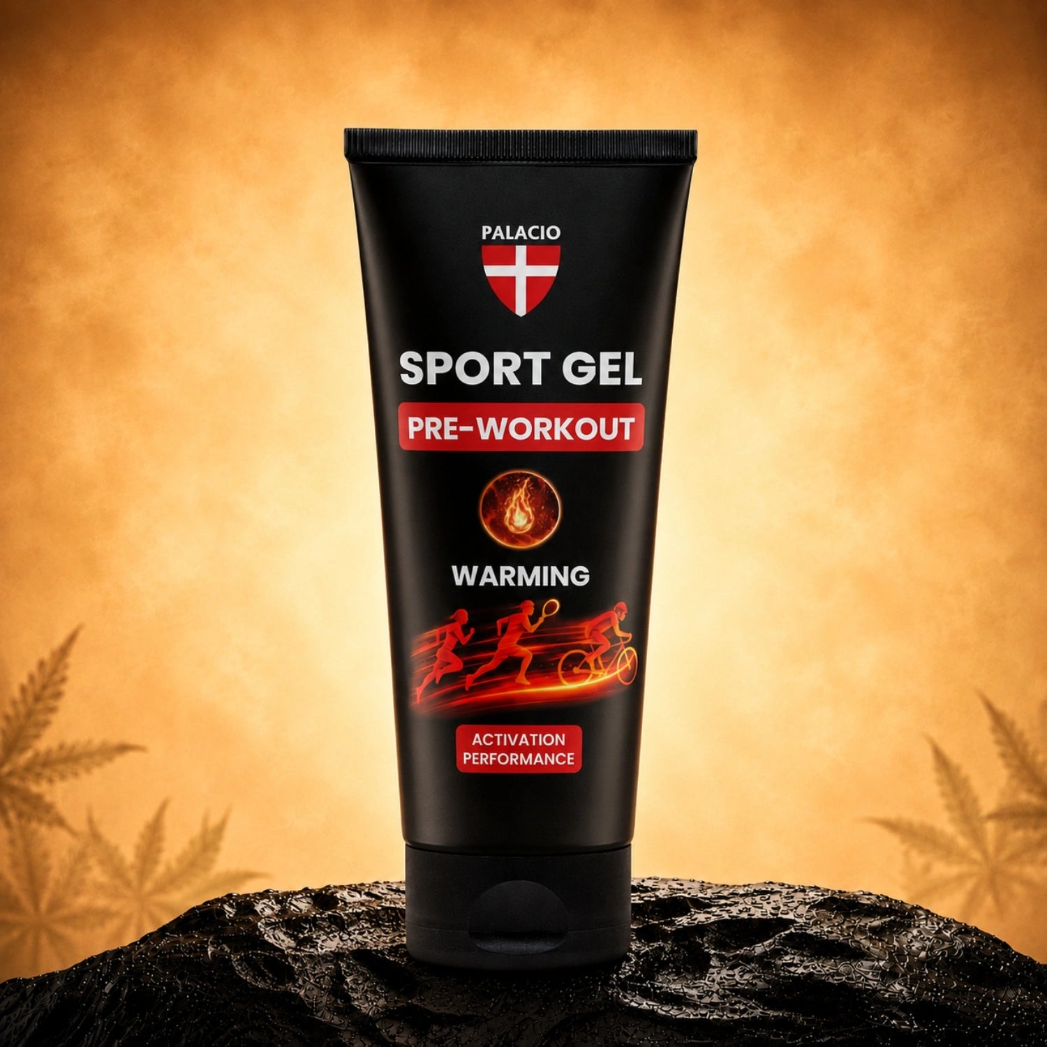 Palacio Gel Desportivo de Cânhamo Forte Efeito Calor, 200ml