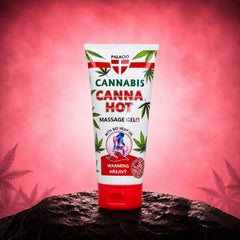 Gel de massagem de cânhamo CANNAHOT efeito calor, 200ml - Palacio