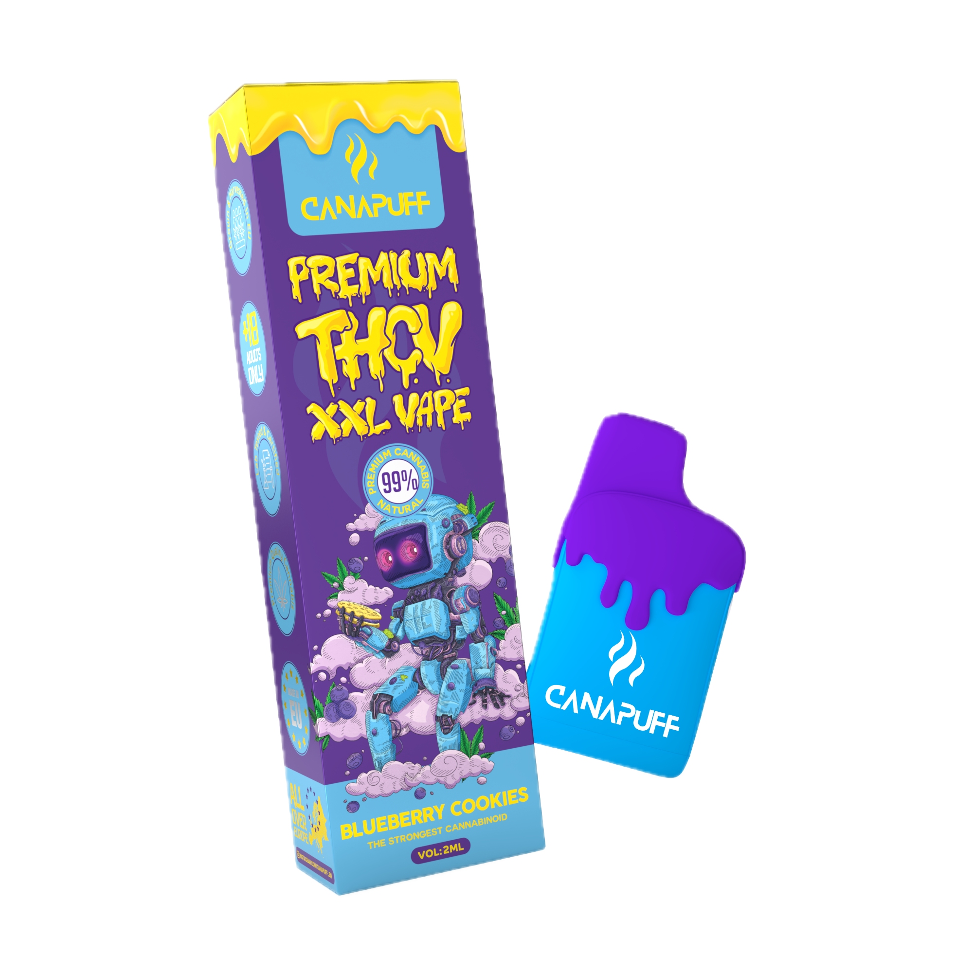 THCv Vape Mirtilo Cookies 99% 2ml