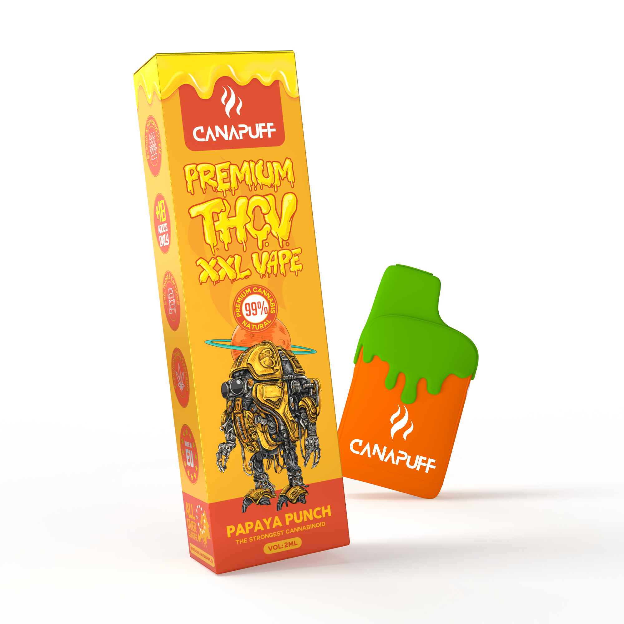 THCv Vape Papaya Punch 99% 2ml