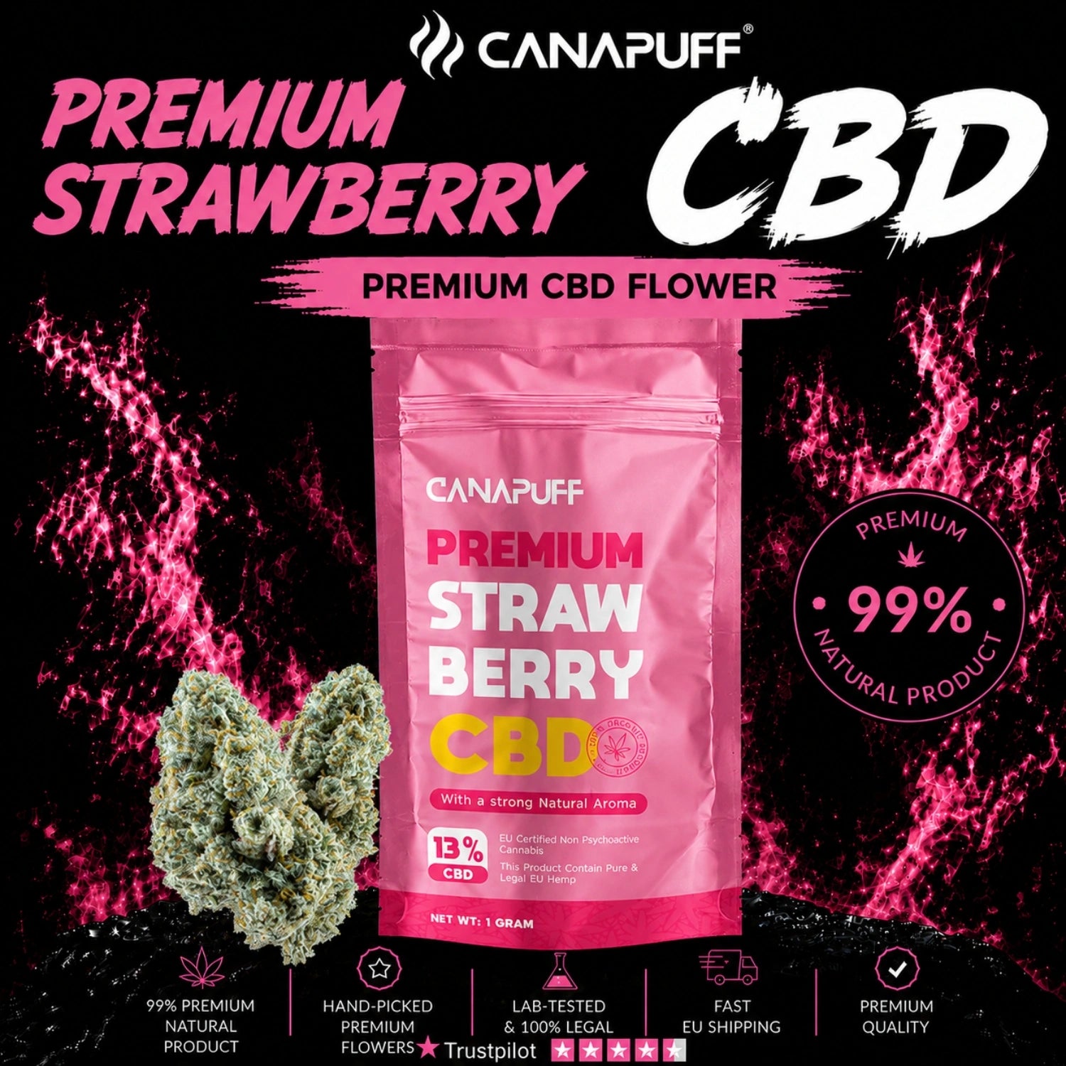 CBD Flores Strawberry 13%