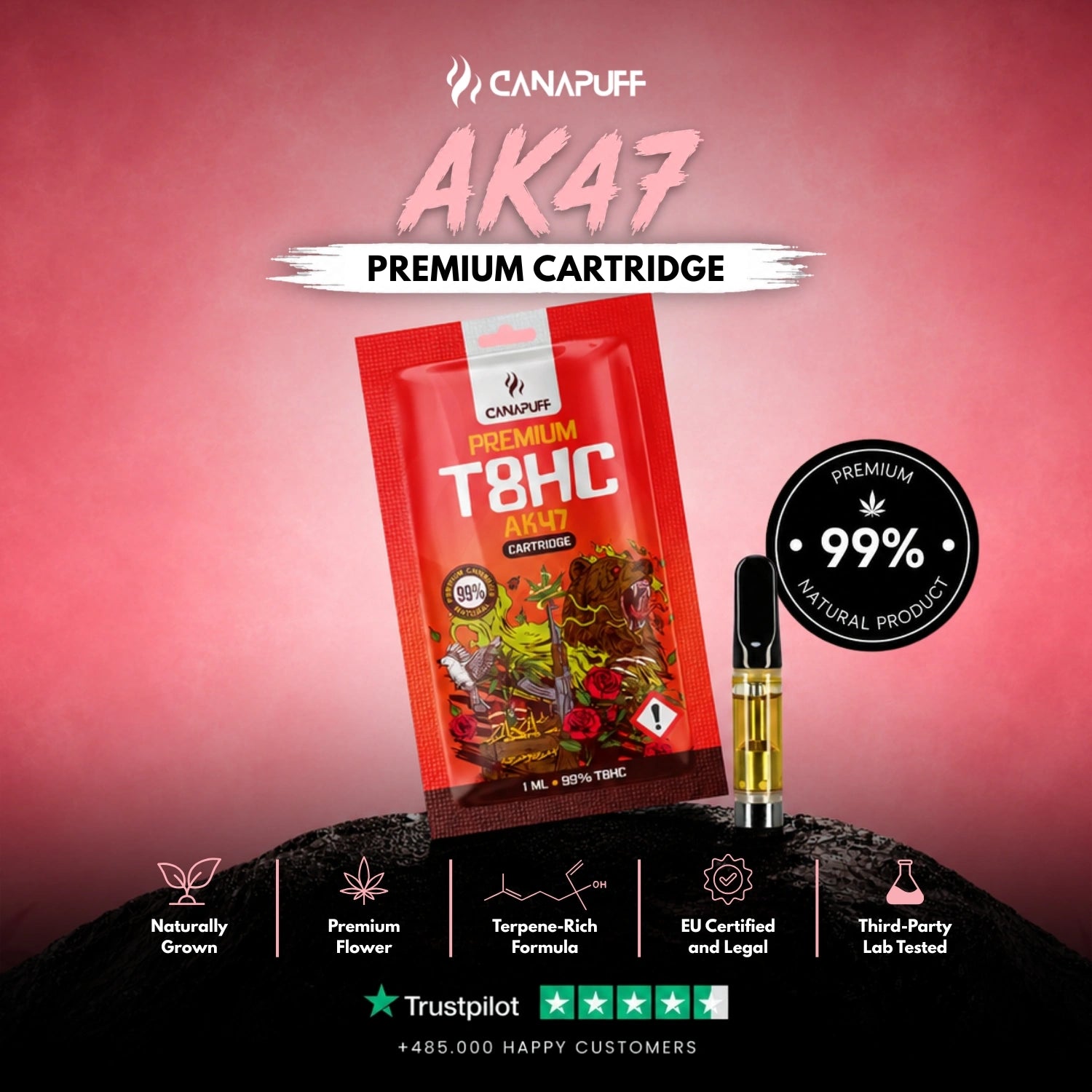 Cartucho T8HC AK47 99%