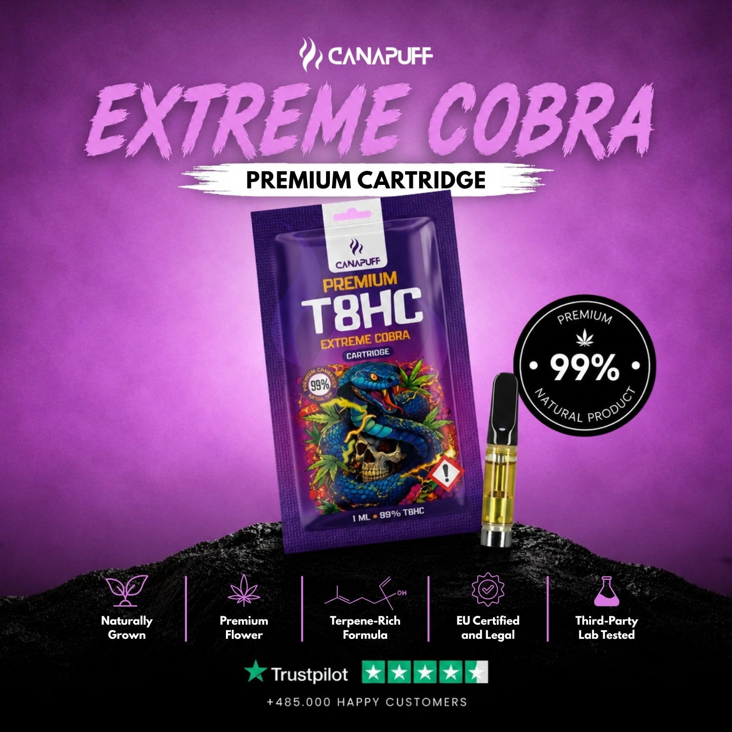 Cartucho T8HC Extreme Cobra 99%