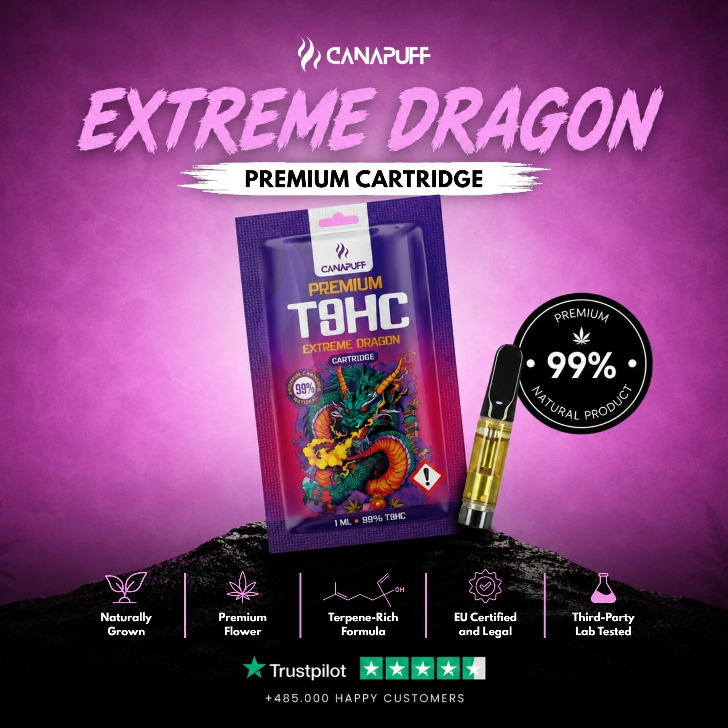 Cartucho T8HC Extreme Dragon 99%