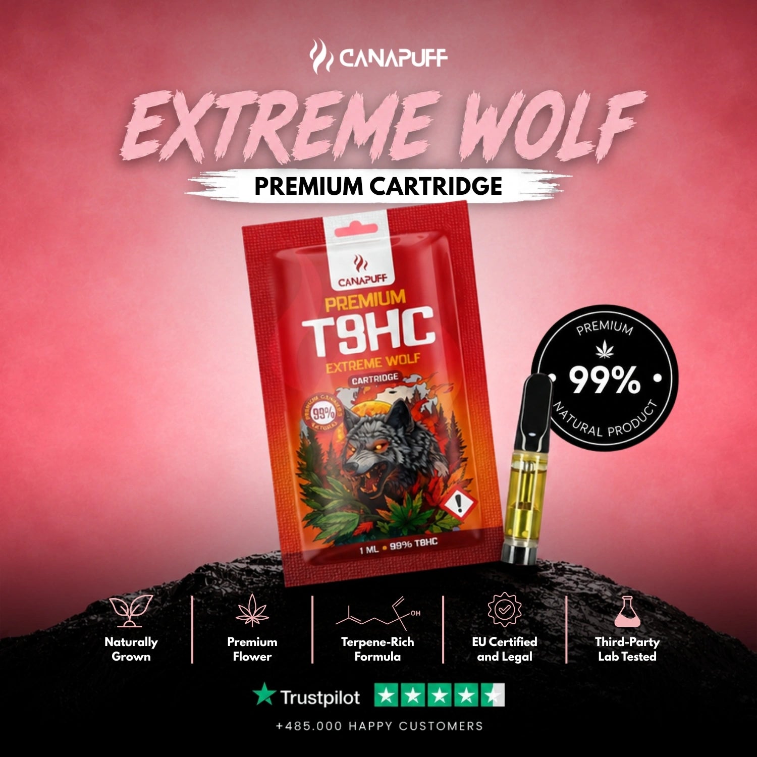 T8HC Cartucho Extreme Wolf 99%