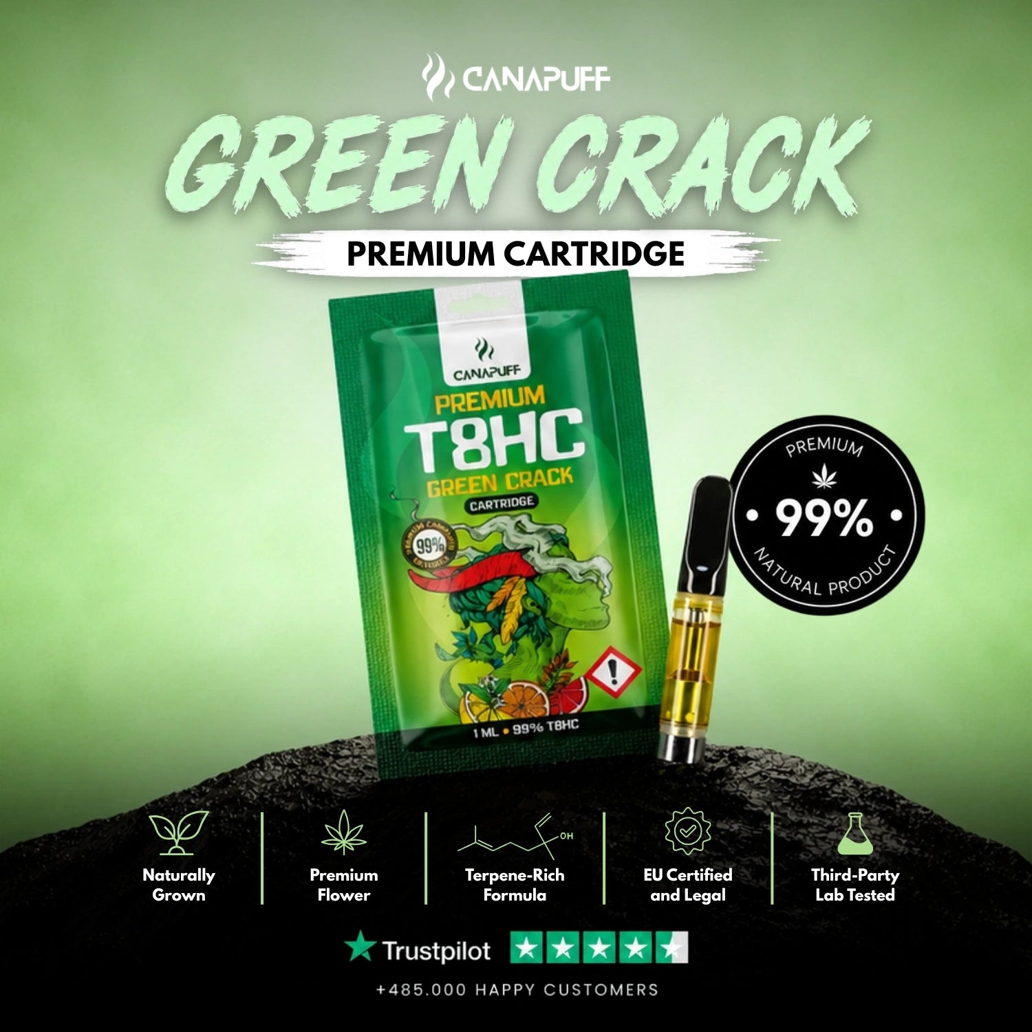 Cartucho T8HC Green Crack 99%