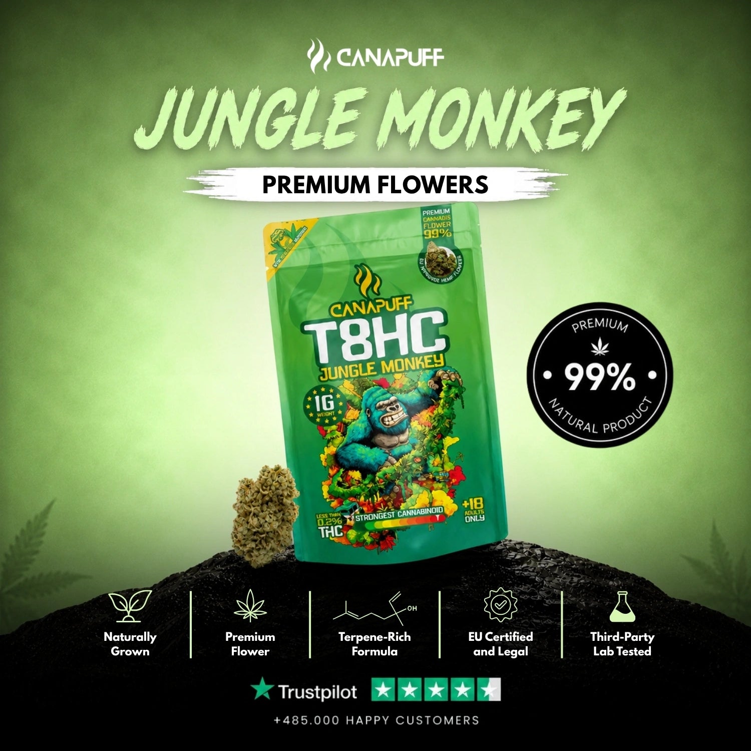 T8HC Flores Jungle Monkey 99%