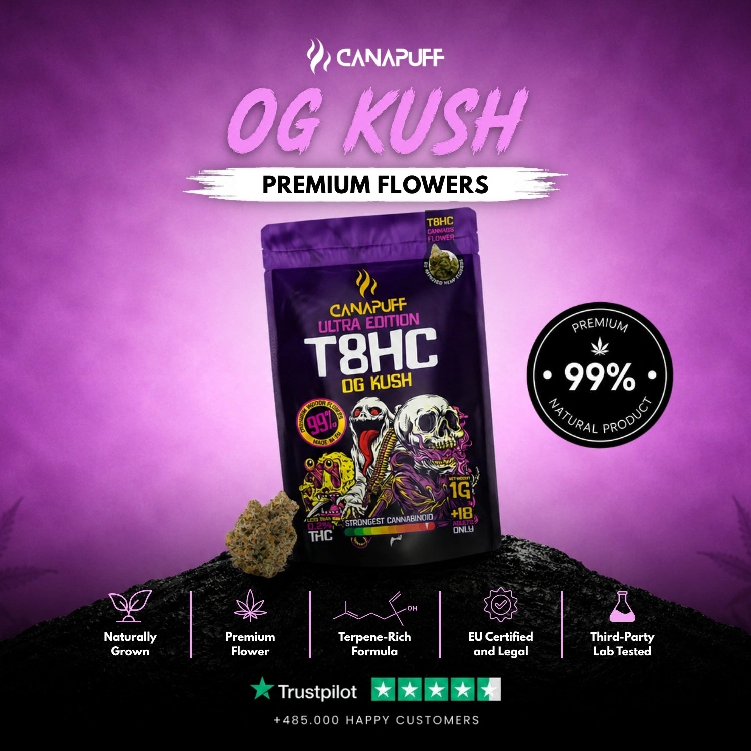 Flores T8HC OG Kush Ultra Edition 99%