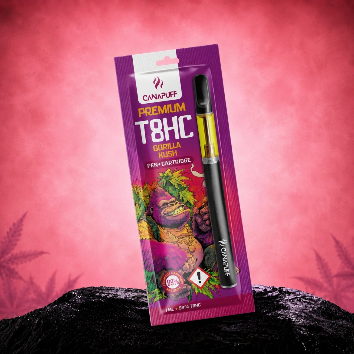 T8HC Pen + Cartucho Gorilla Kush 99%