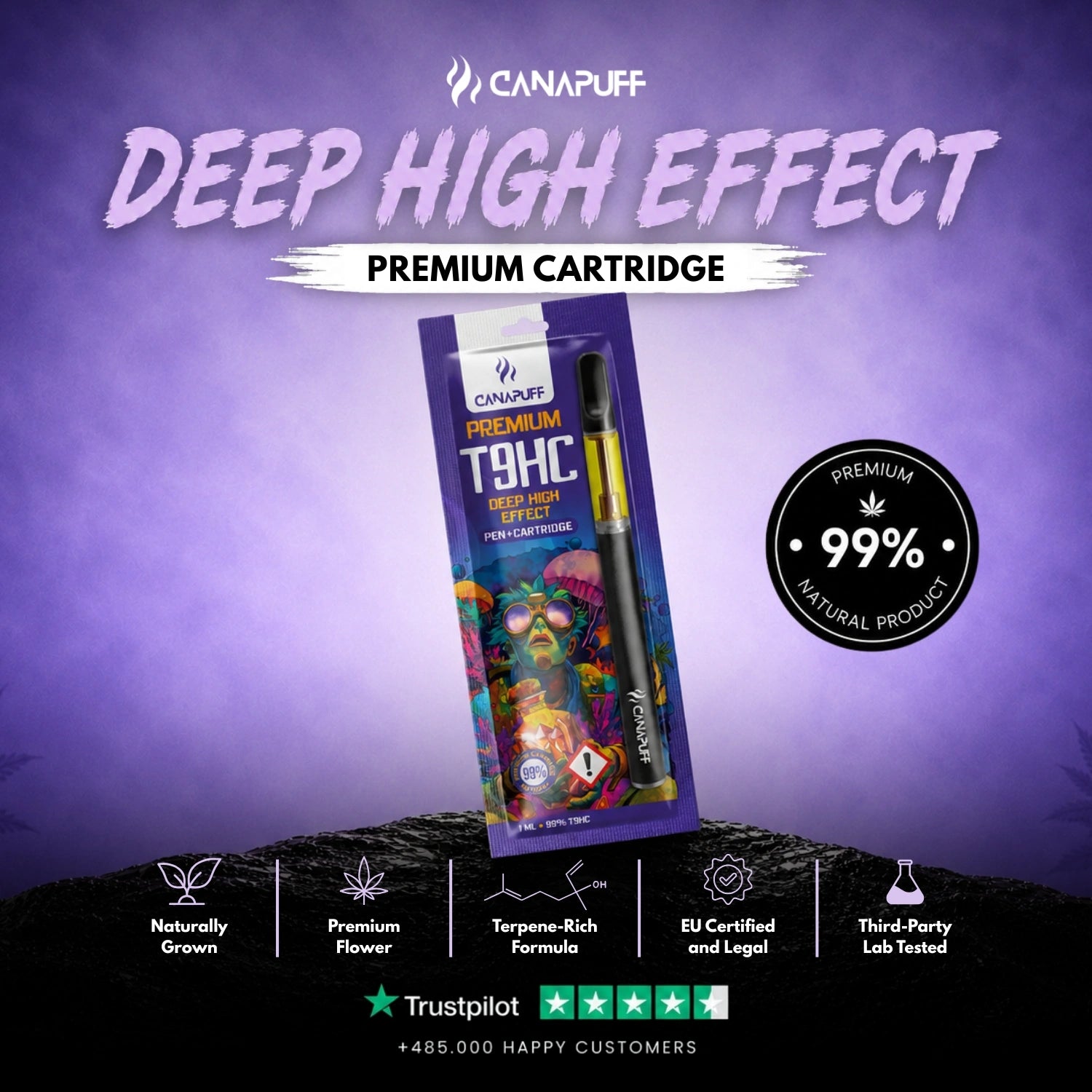Caneta + Cartucho T9HC Deep 99%