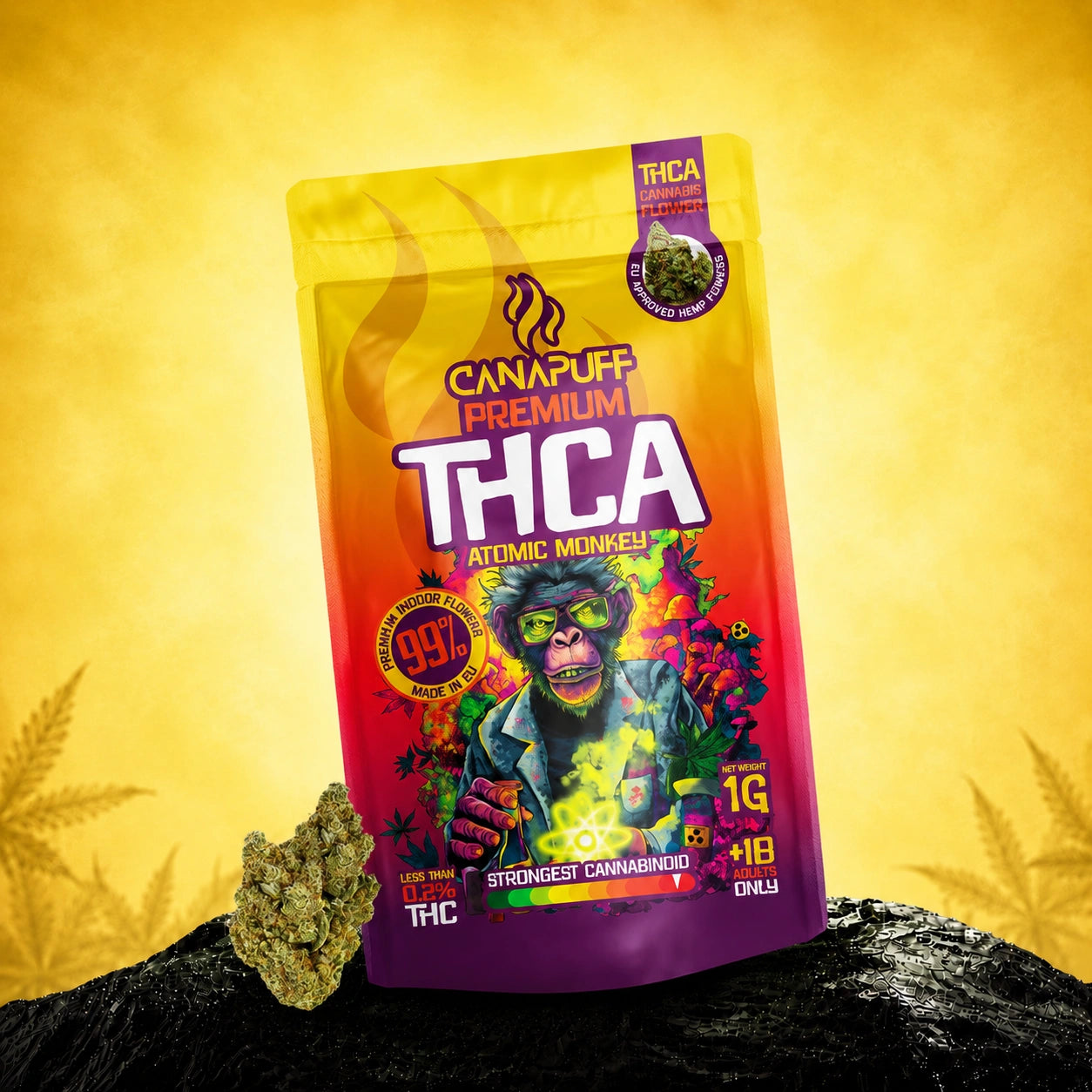 THCA Flores Atomic Monkey 99%