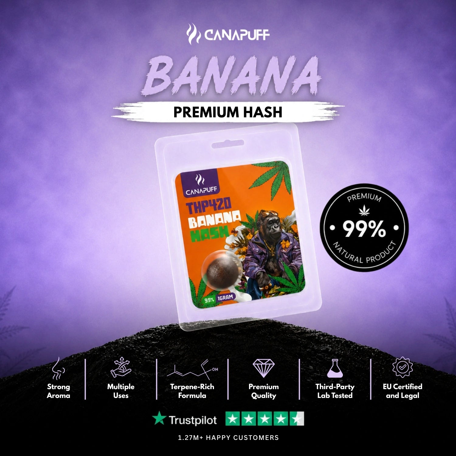 THP420 Hash Banana 99%