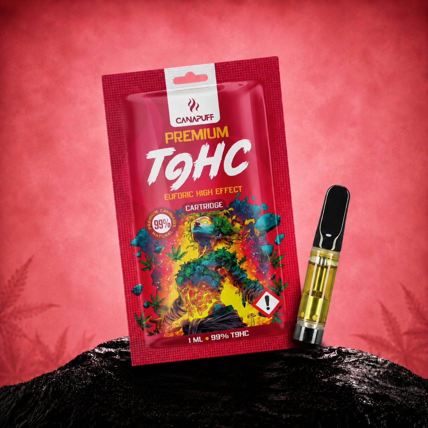 Canapuff TⳊHC Cartridge, Euforic, 99%, 1 ml