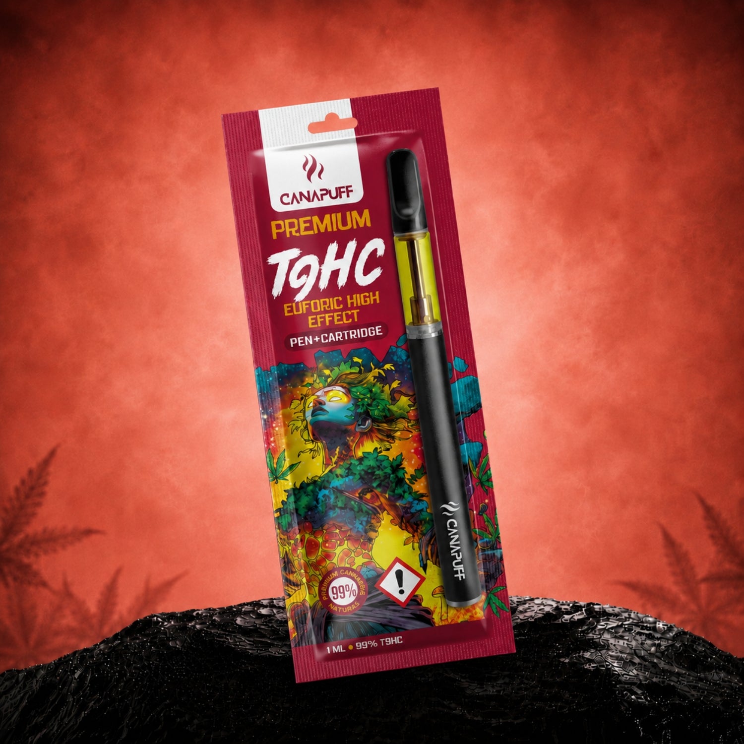 Canapuff TⳊHC Pen+Cartridge Euforic High Effect 1 ml 99%