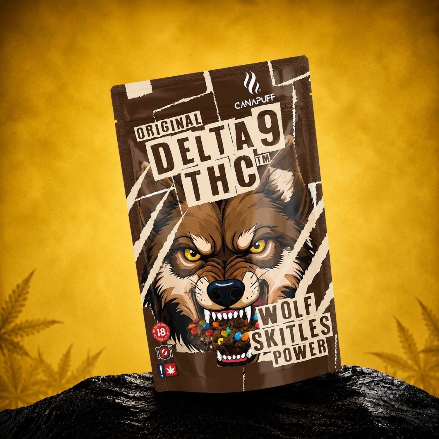 THC Delta 9 Wolf Skittles Potência
