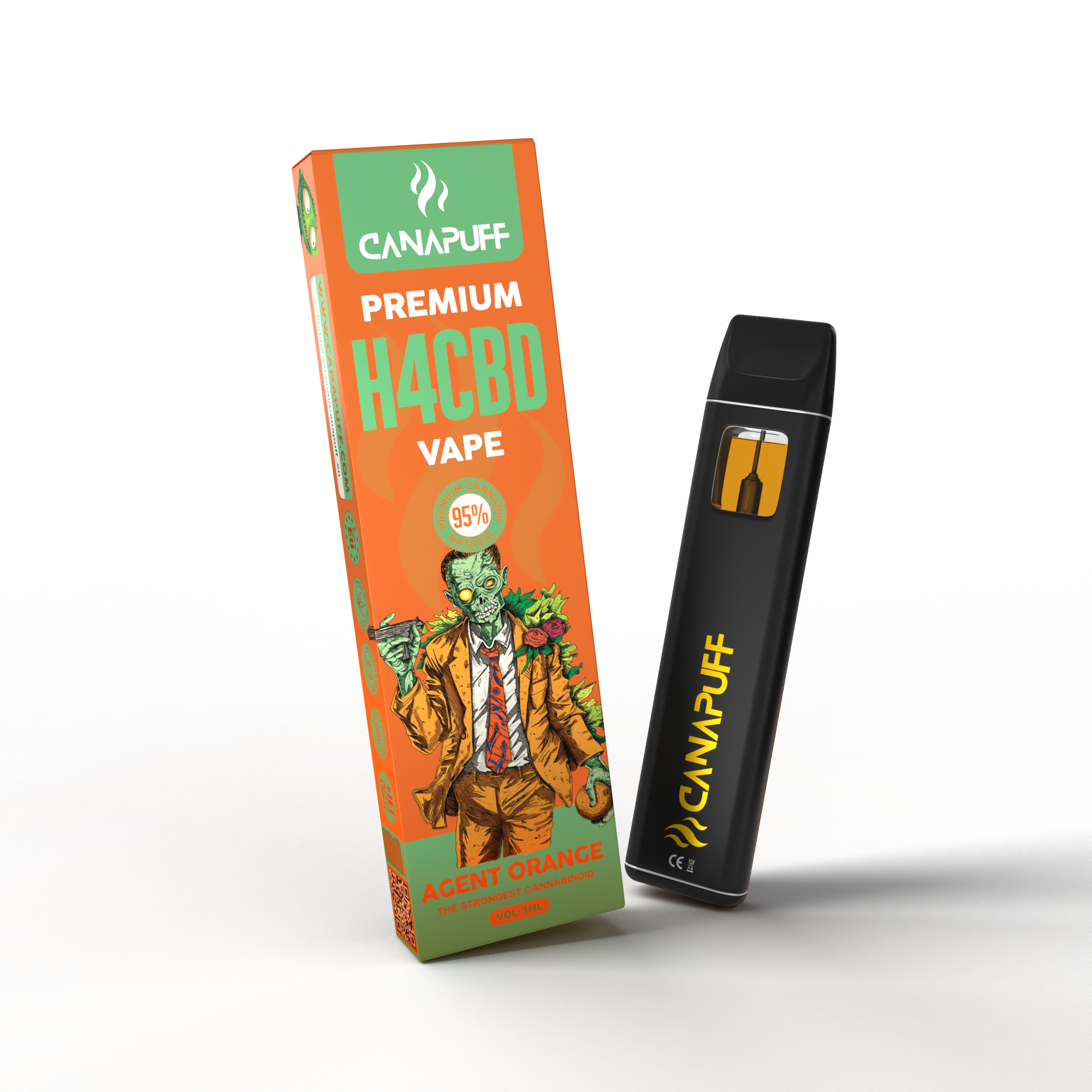 Agente Laranja 96% H4CBD - CanaPuff - USO ÚNICO