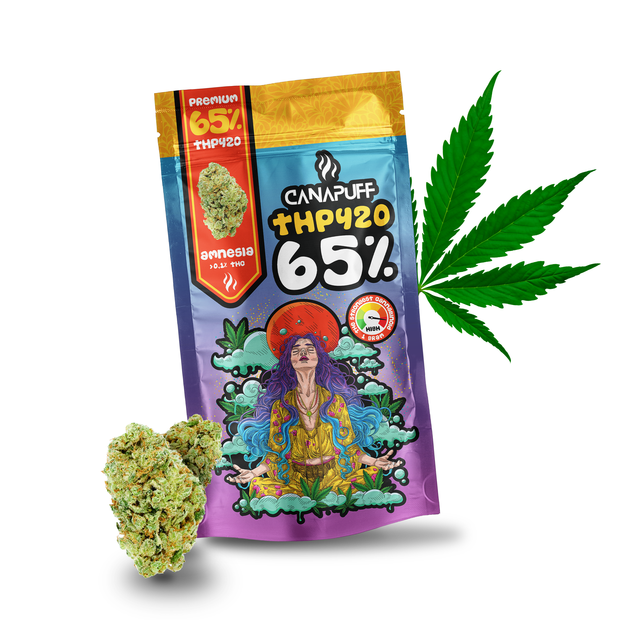 Canapuff - Amnésia 65% - THP420 Flores