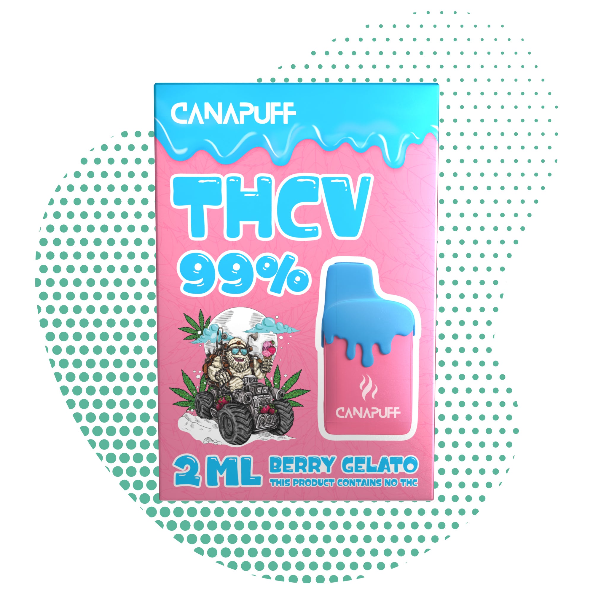 Berry Gelato 99% THCv - Canapuff - Uso Único - 2ml